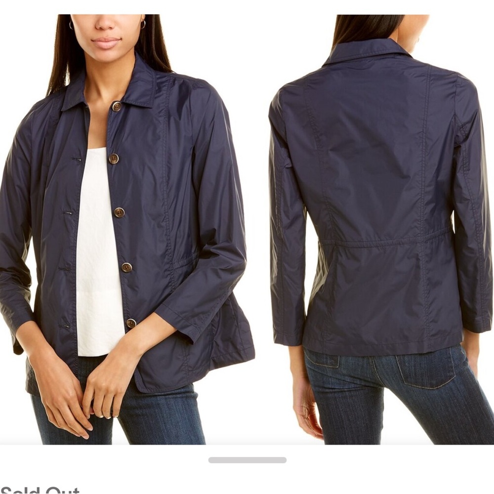 J. McLaughlin Dark Blue Utility Jacket
